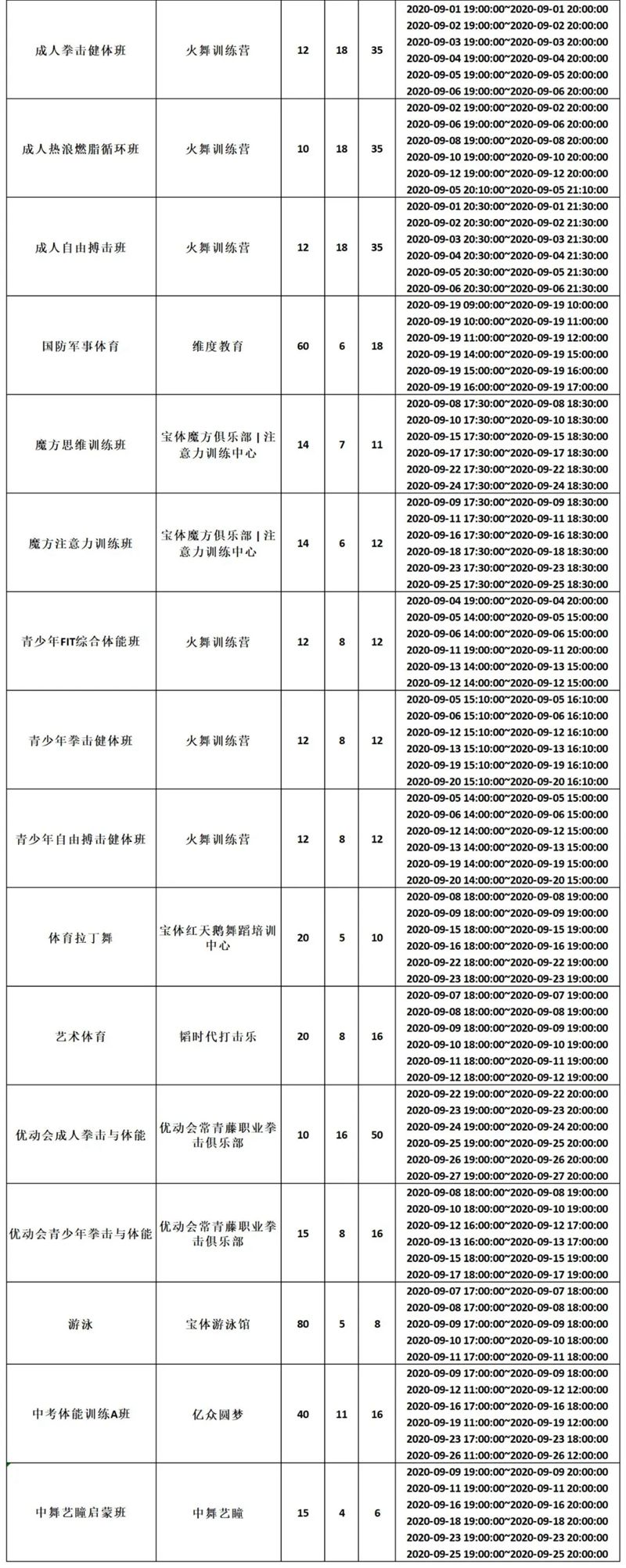 【公益培训】9月宝体暑期公益培训即将开放报名啦！