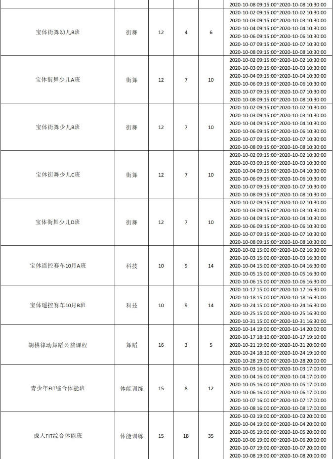 【公益培训】10月宝体公益培训即将开放报名啦！