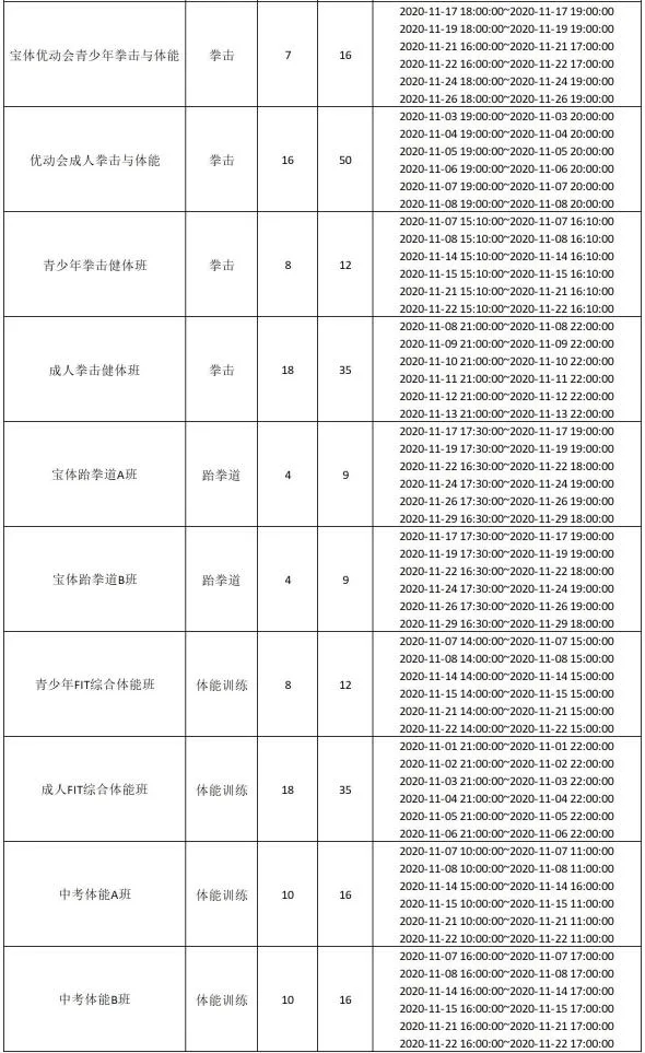 【公益培训】11月宝体公益培训即将开放报名啦！