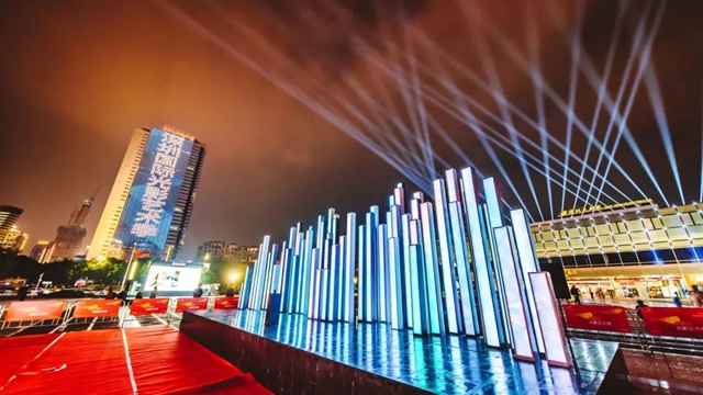 多图美翻！首届深圳国际光影艺术季罗湖片区灯光秀来了！速速来打卡