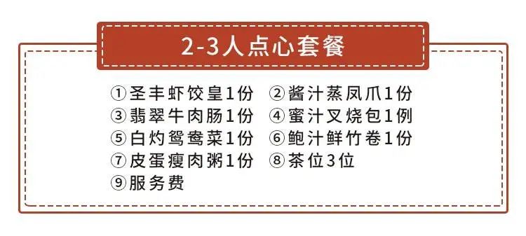 【深圳11店通用·美食】128元起抢『圣丰城』双套餐：老牌粤菜酒楼，N多茶点满足花样的胃！