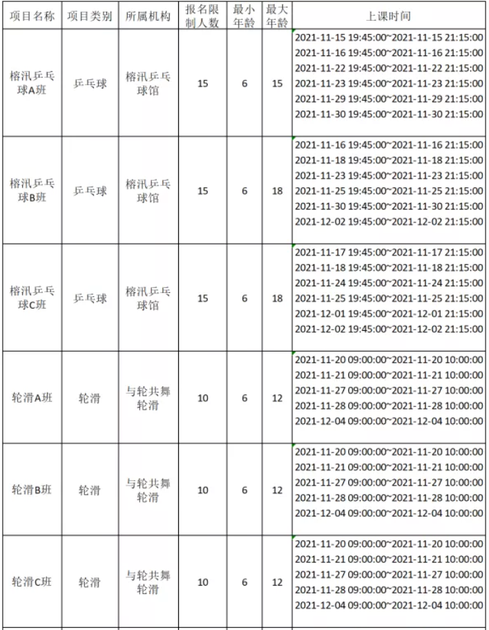 【免费报名】2021年11月-12月宝体公益培训课程即将开放报名