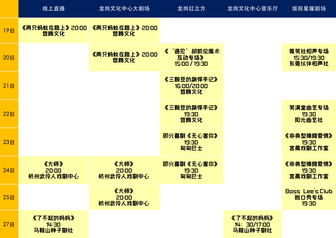 喜“聚”生活，欢“剧”一堂 │ 第二届龙岗喜剧节爆笑来袭