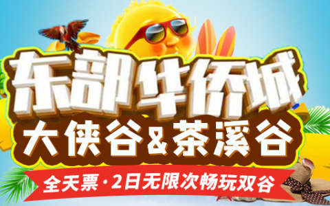【深圳·门票】打卡东部粉雪节！79.9元起抢东部华侨城两日畅玩大侠谷+茶溪谷，两天内不限次出入！