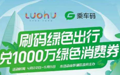 4.22世界地球日，1000万元消费券，奖励绿色出行的你！
