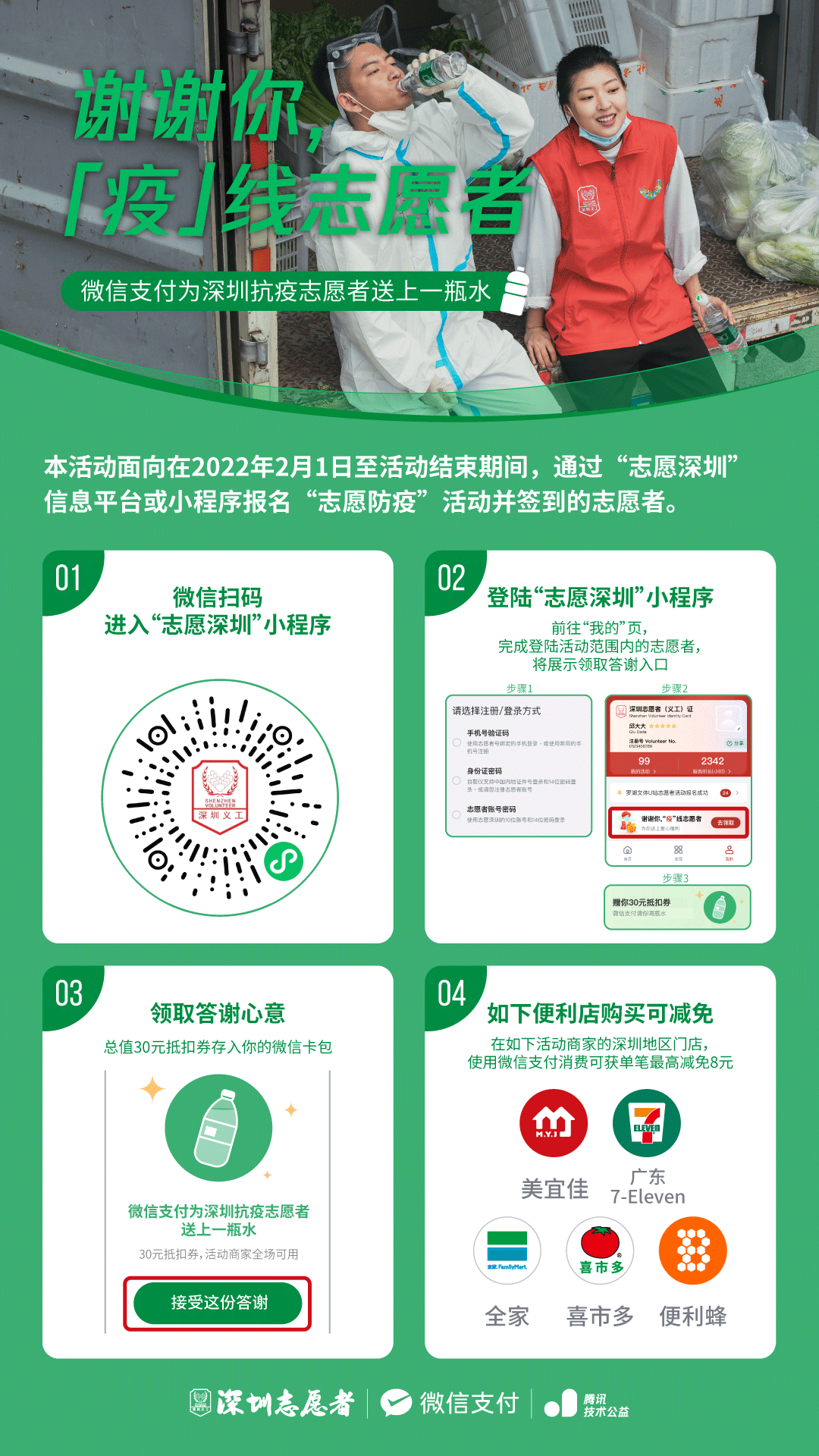 @全市志愿者，免费请你喝饮料！