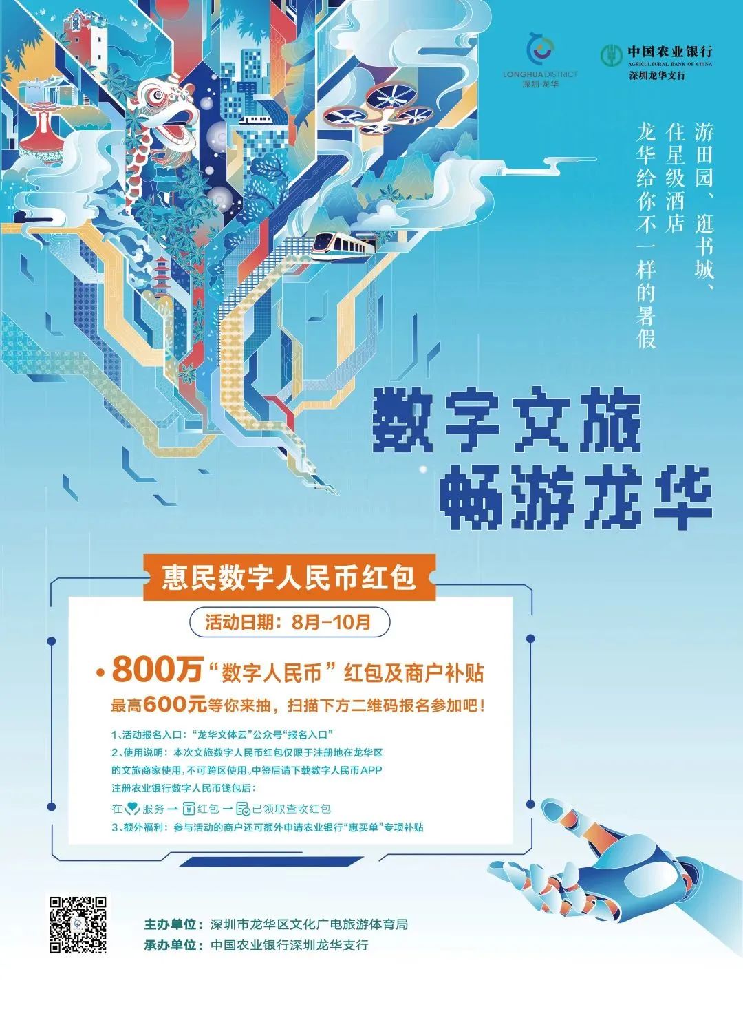 福利！第二轮龙华区文旅消费券8月17日10:00开启报名