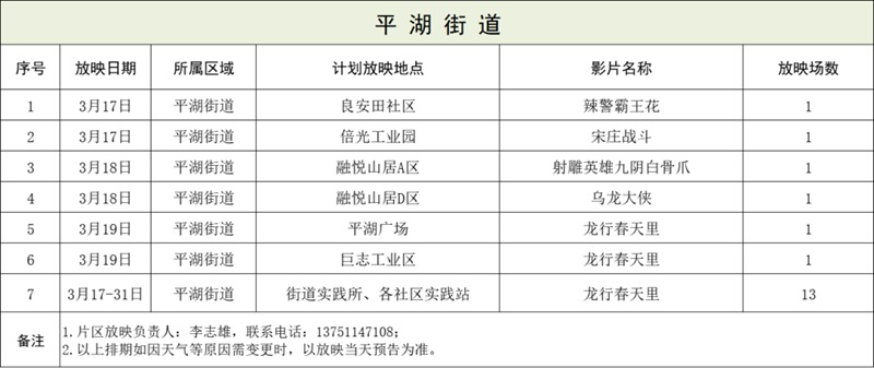 惠民福利来了！龙岗区公益电影放映回归~