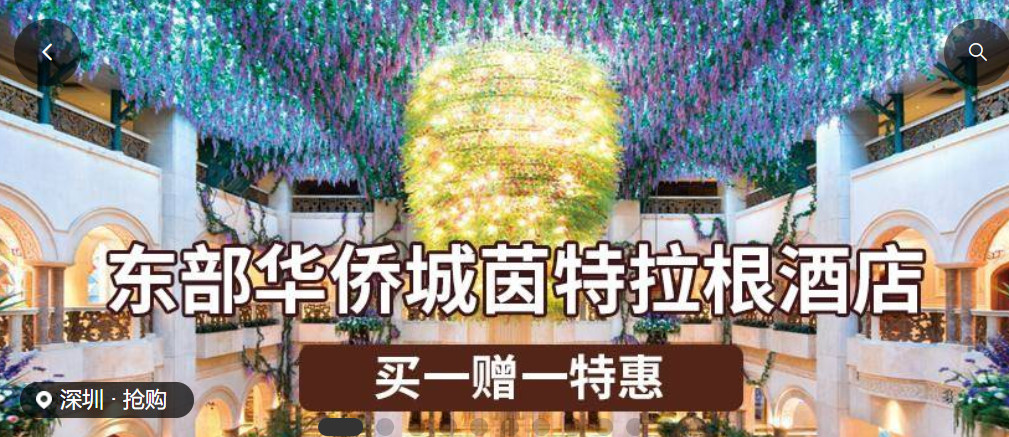 【深圳·酒店】年度爆款！限量5000套！899元抢东部华侨城酒店群2间夜（茵特拉根+黑森林，各1间夜）！可拆分使用！享2大1小自助早餐！体验“霓虹灯”集市！（购买截止时间4.16）