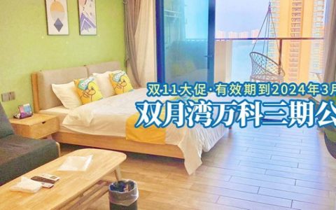 【惠州双月湾·酒店】双11特惠抢购，99元抢688元双月湾万科三期『高级海景房』，限量100套！