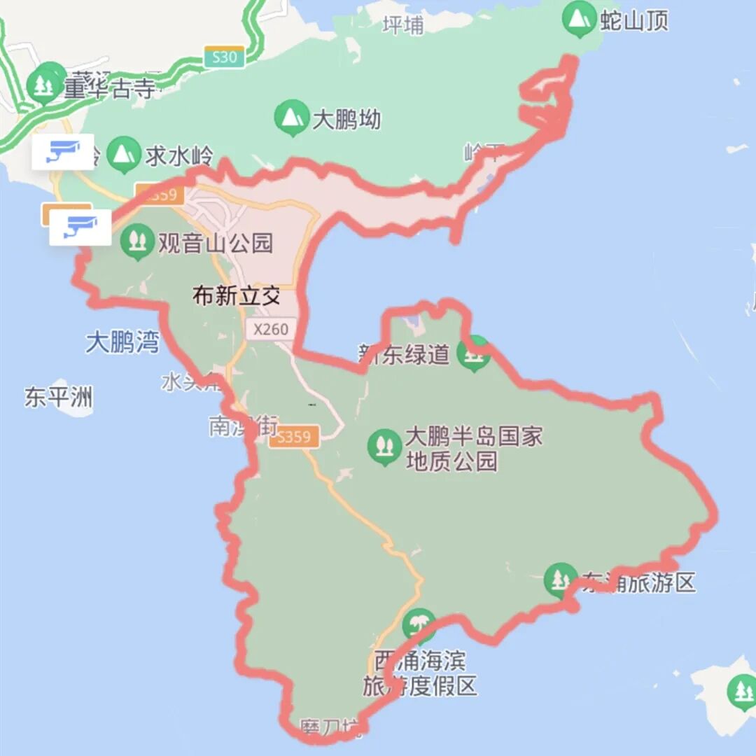 五一起，周末节假日开车前往梅沙片区、大鹏需预约通行！