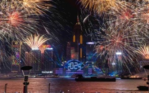 2024维港跨年倒数烟花汇演又来了啦！