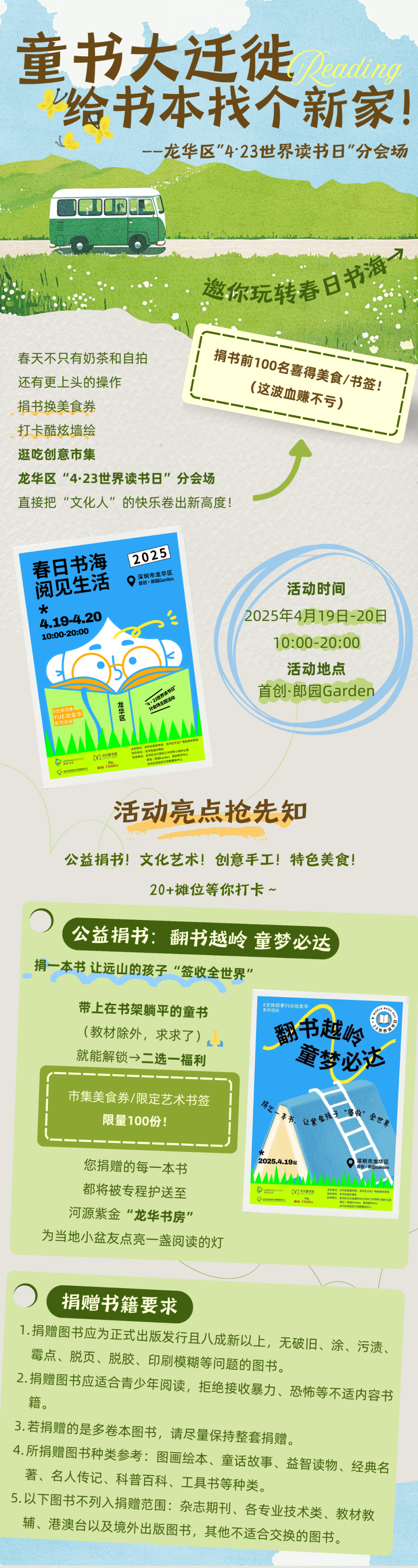 D墙绘打卡×捐书换美食×知识能量站，还有隐藏福利解锁，玩转春日书海"