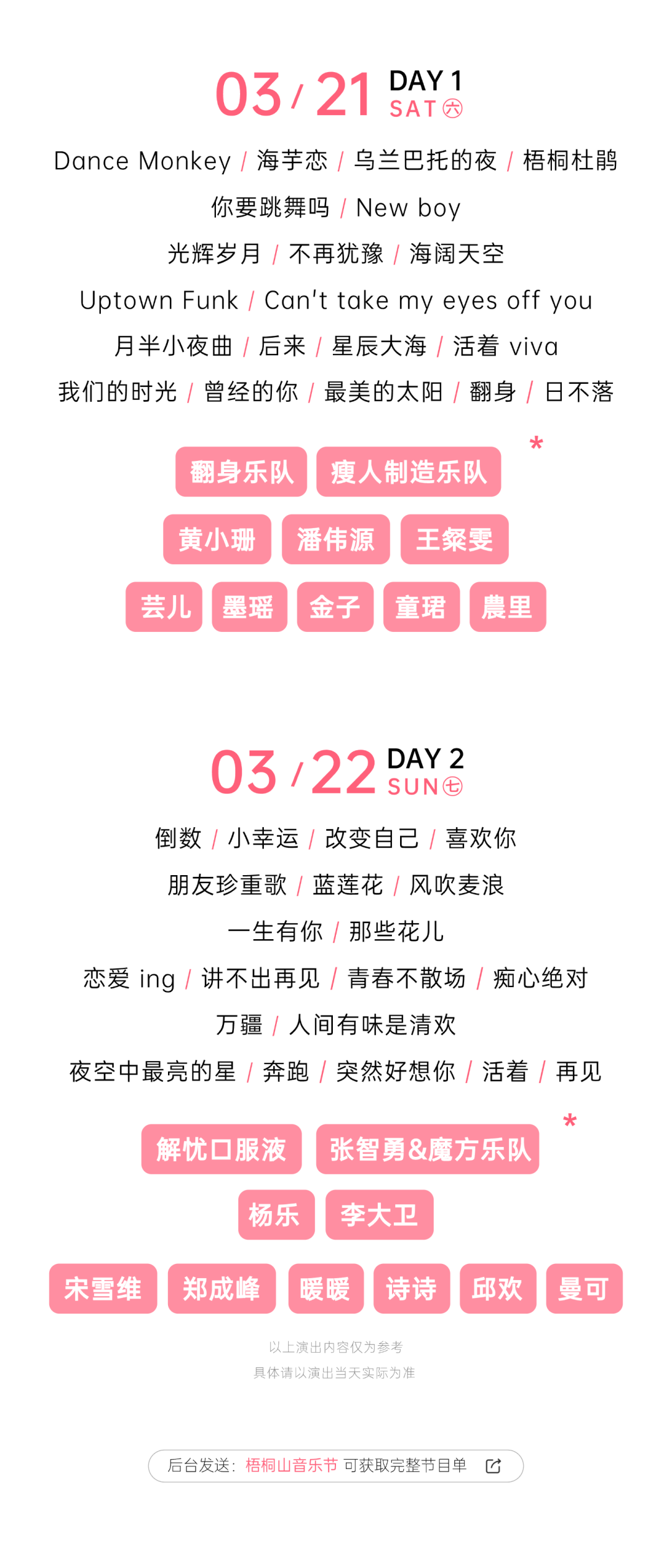 免费抢票！第四届梧桐山音乐节焕新启幕！多重春日惊喜好礼待你解锁→